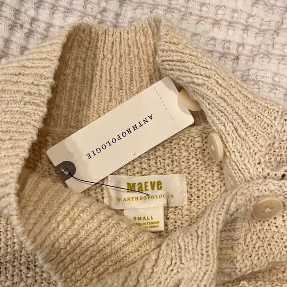 Anthropologie Beige Ladybug Turtleneck Sweater - Picture 3 of 10